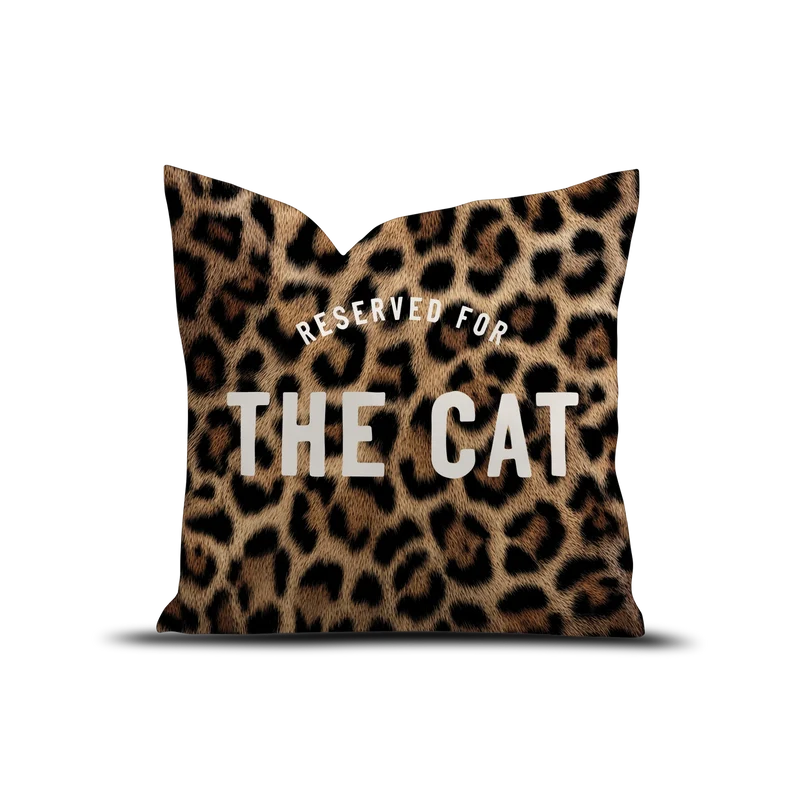 Coussin velours Leo Cat