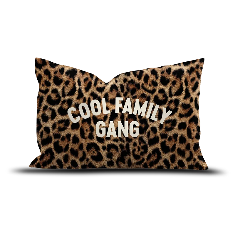 Coussin velours Leo Cool Family