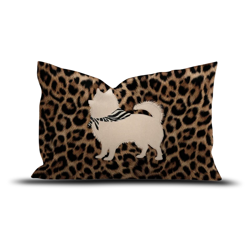Coussin velours Leo Spitz