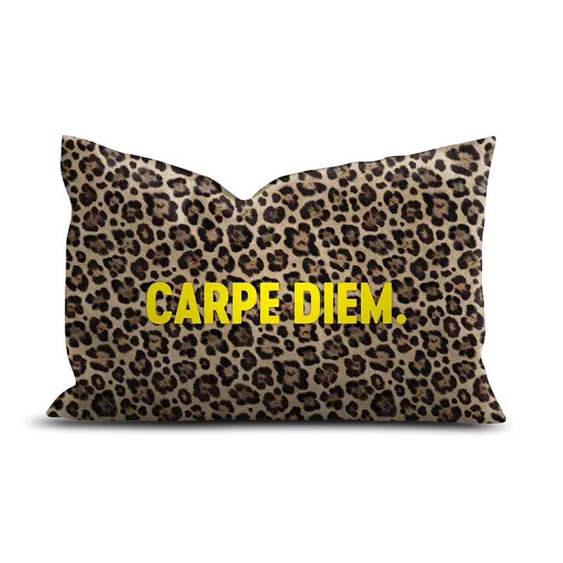Coussin Velours Léopard Carpe Diem