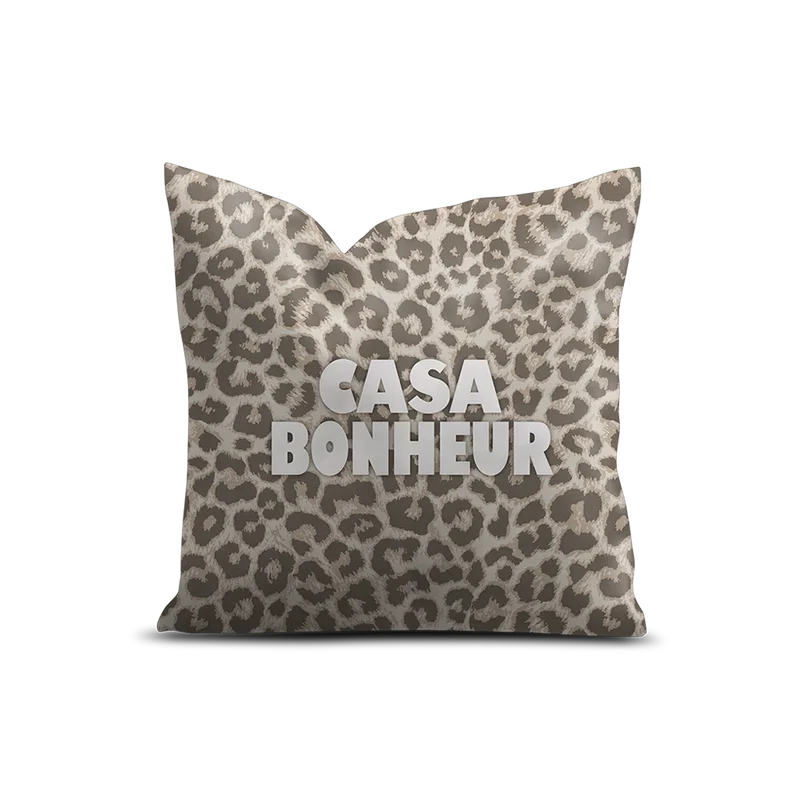 Coussin Velours Léopard Eleusis