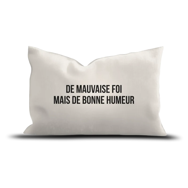 Coussin Velours Mauvaise Foi