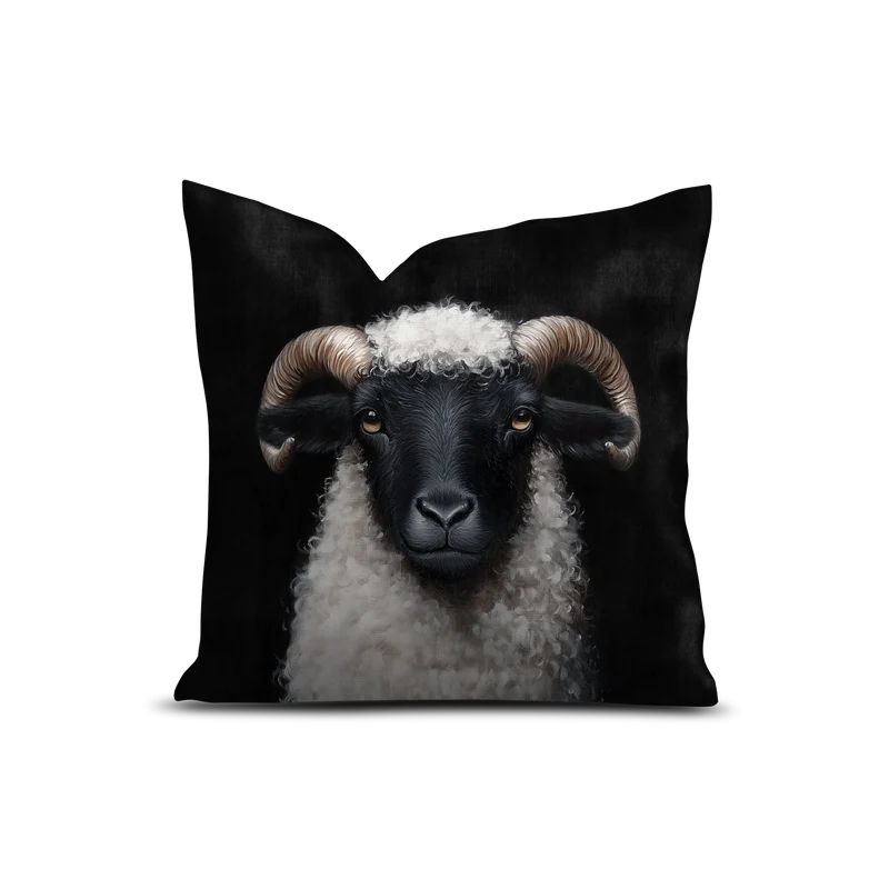 Coussin Velours Mouton Castel Del Monte