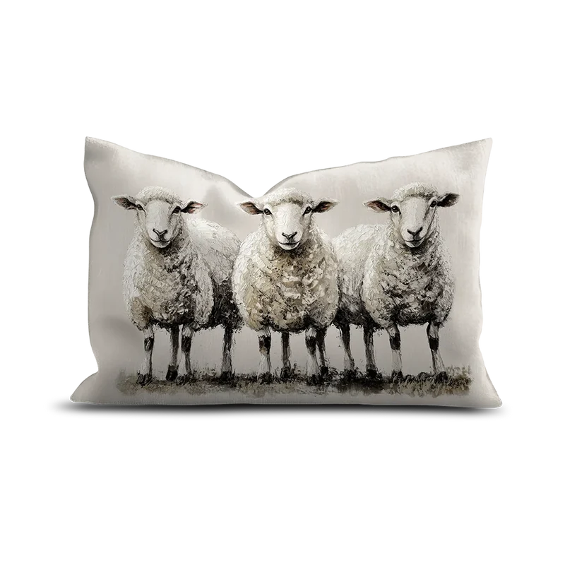 Coussin Velours Mouton Matera
