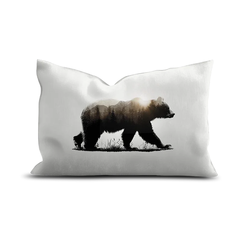 Coussin Velours Ours Sta Maddalena