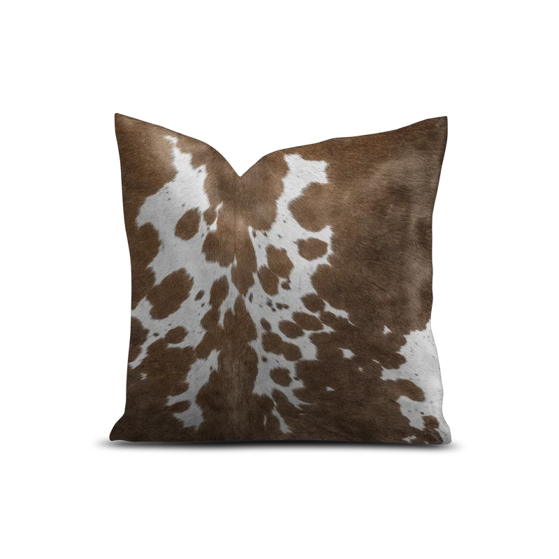Coussin Velours Peau De Vache Gstaad