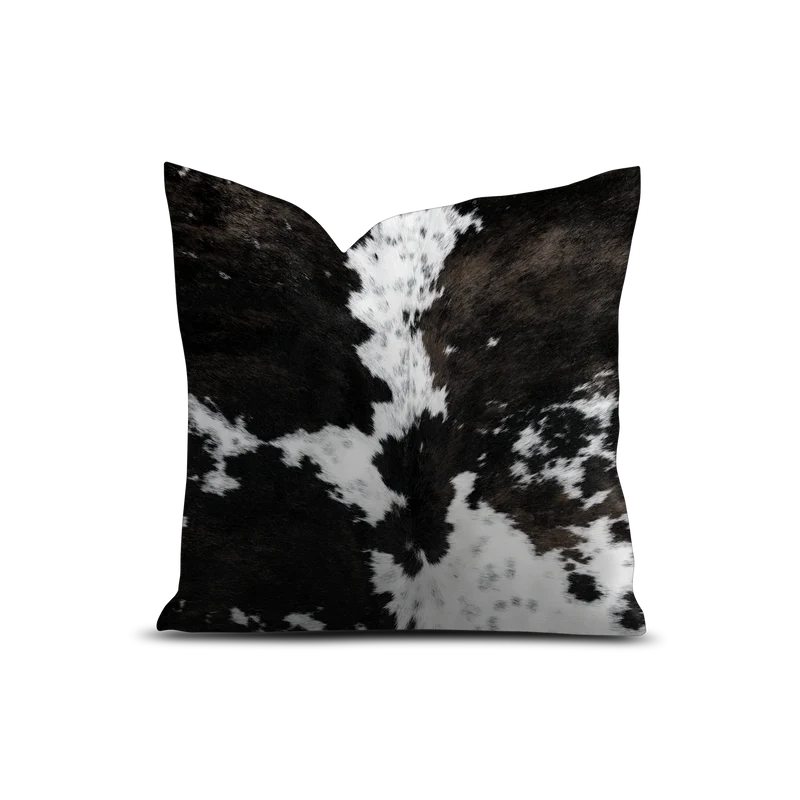 Coussin Velours Peau De Vache Wengen
