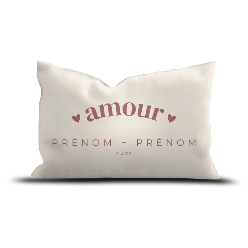 Coussin Velours Personnalisé Amour