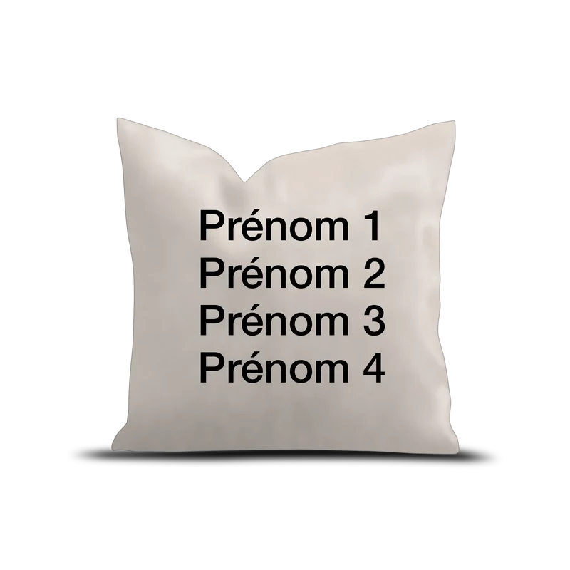 Coussin Velours Personnalisé Prénoms