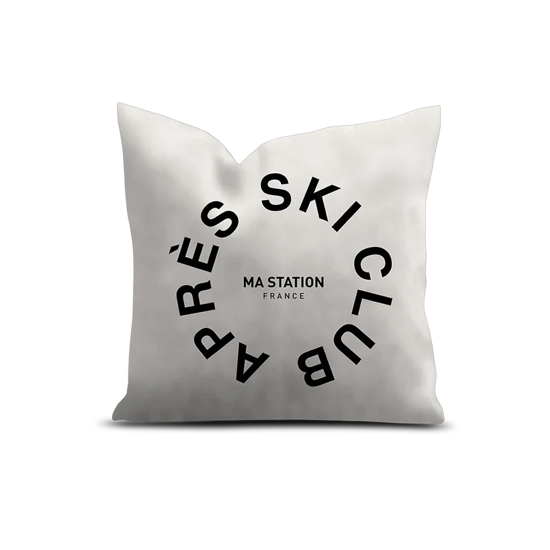 Coussin Velours Personnalisé Ski Samoens