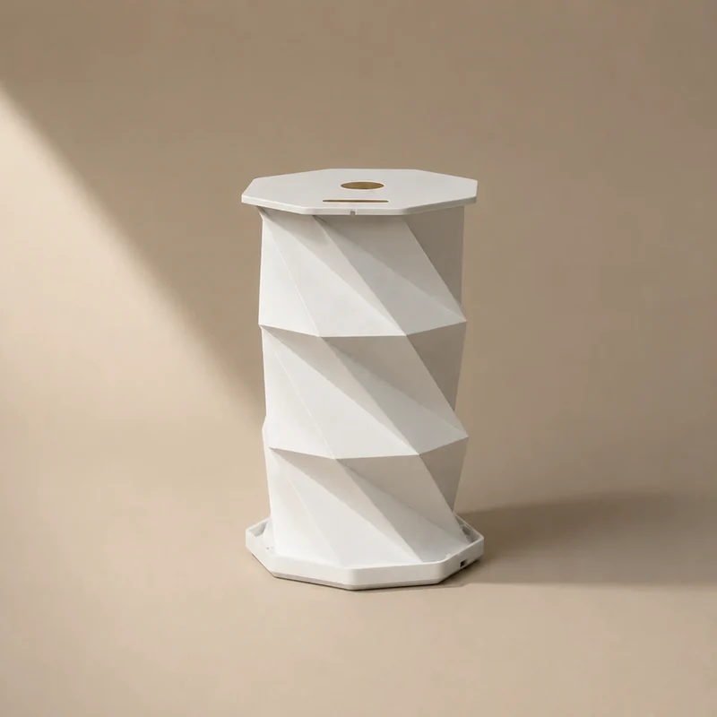 Lampe à poser Kami en papier blanc