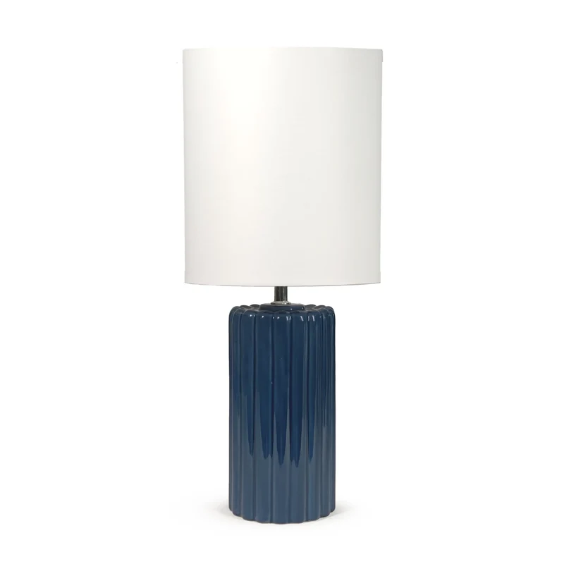Lampe à poser Palladio en céramique bleue