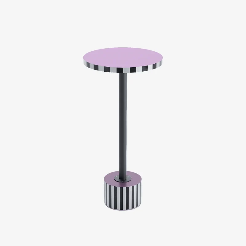 Table d appoint ronde originale couleur lilas Jasmin