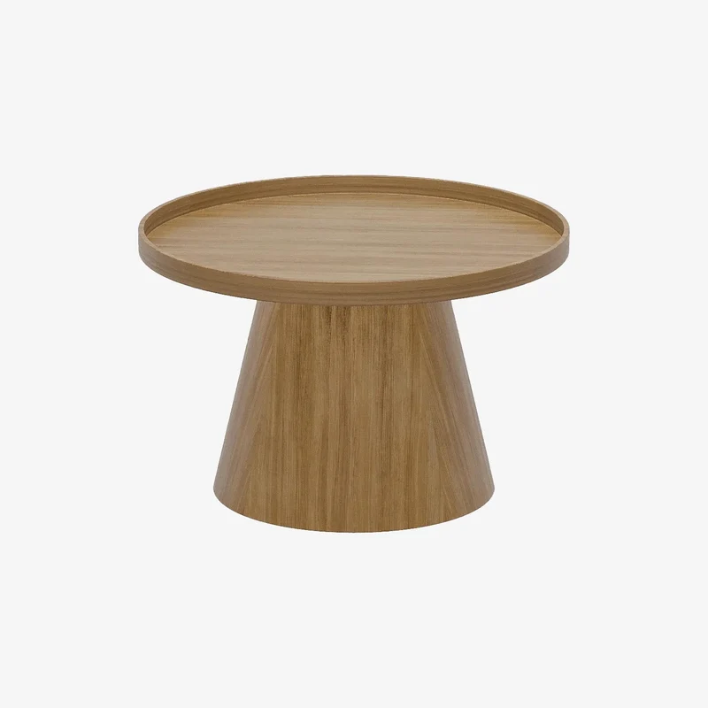 Table d'appoint ronde en bois