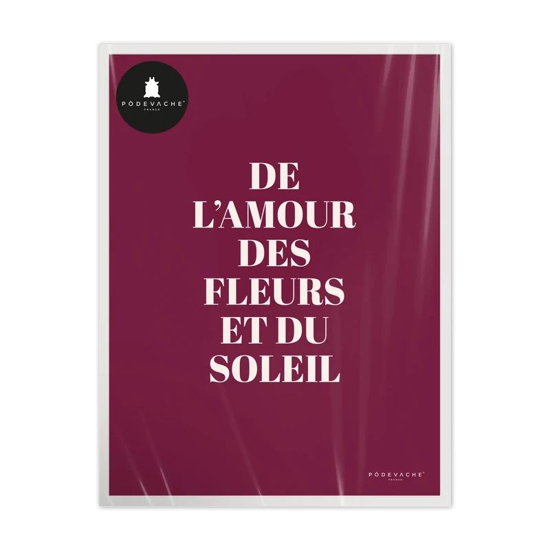 Affiche ou affiche encadrée Amour