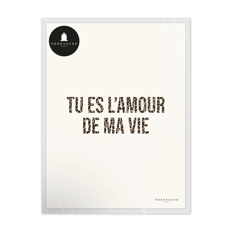 Affiche ou affiche encadrée Amour de ma vie