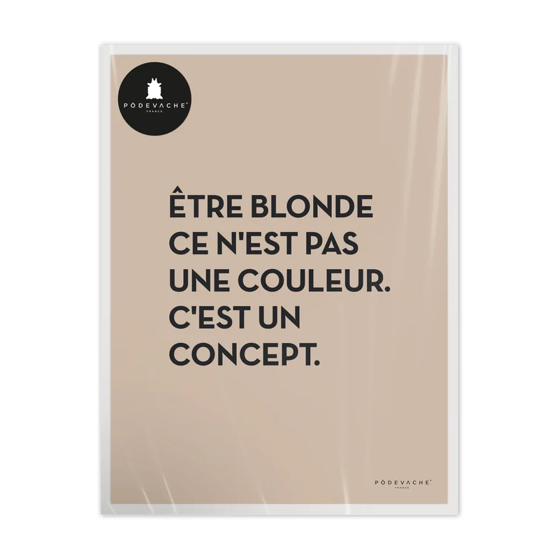 Affiche ou affiche encadrée Blonde