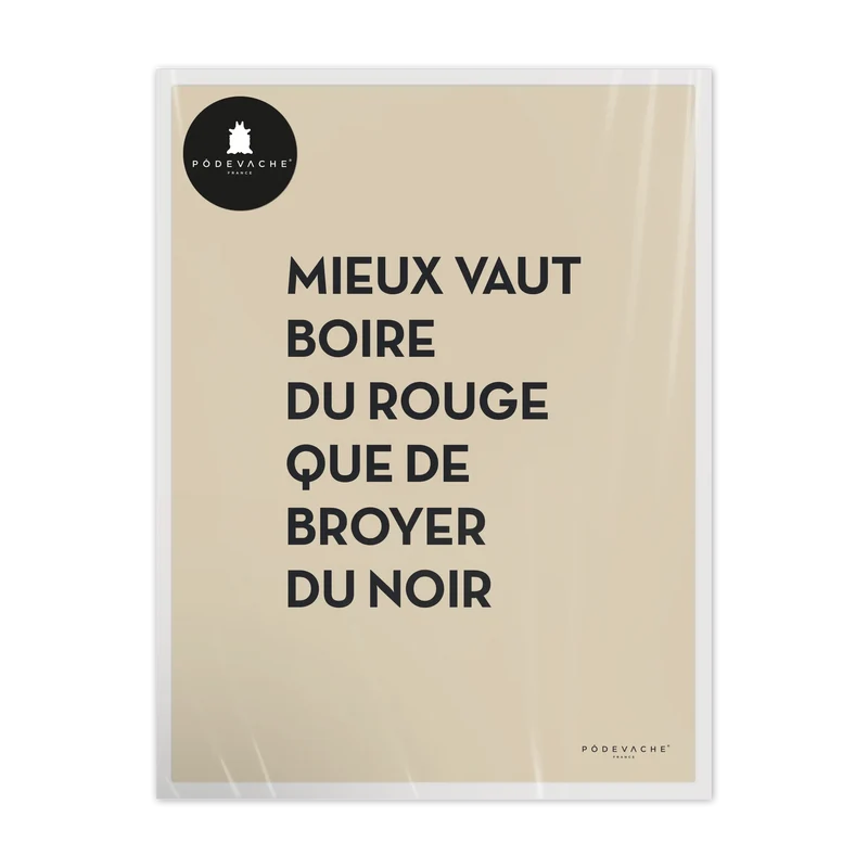 Affiche ou affiche encadrée Boire du Rouge
