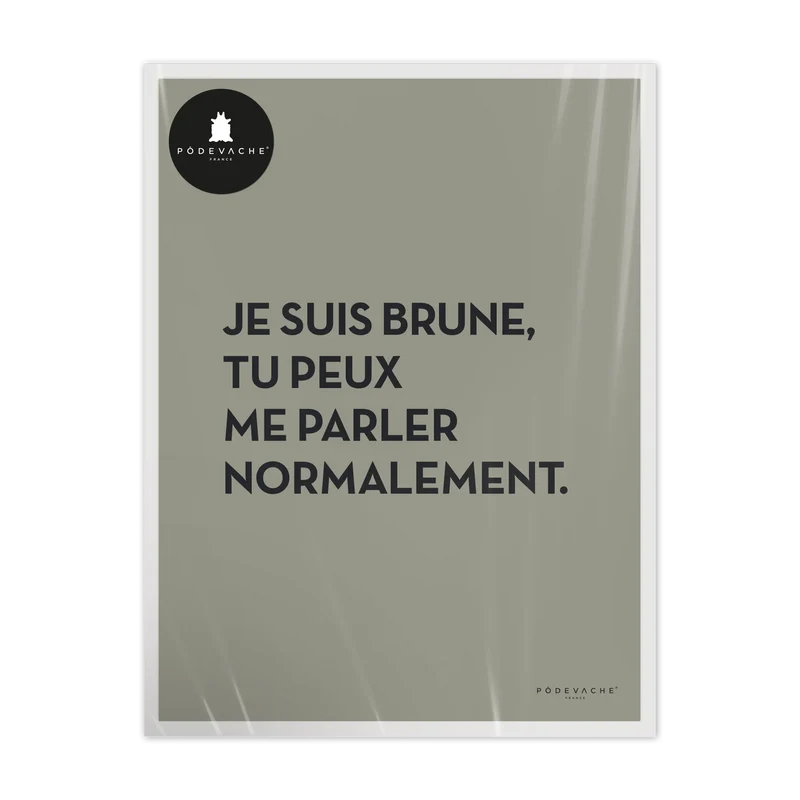 Affiche ou affiche encadrée Brune