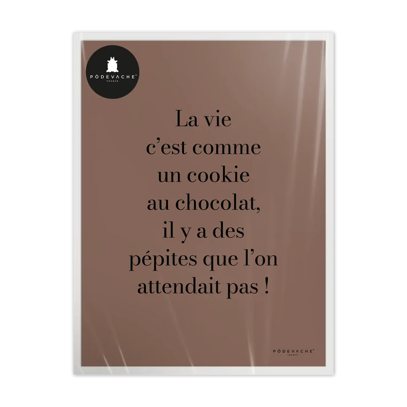 Affiche ou affiche encadrée Cookie au Chocolat