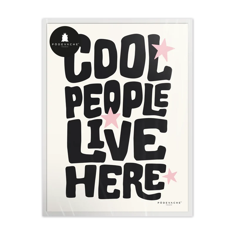 Affiche ou affiche encadrée Cool People