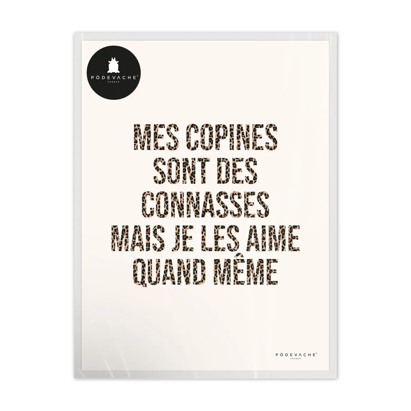 Affiche ou affiche encadrée Copine