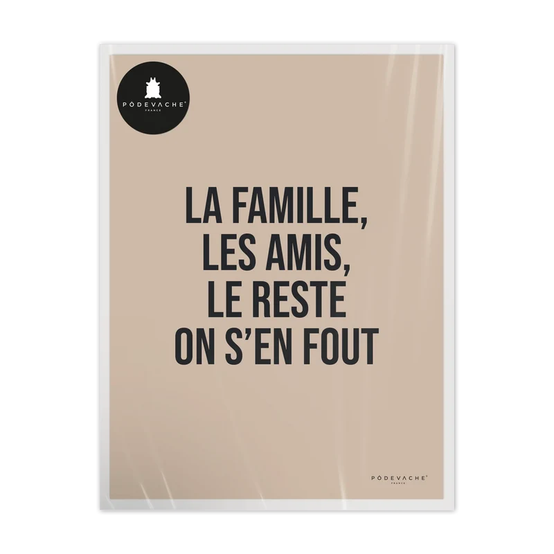Affiche ou affiche encadrée Famille Amis