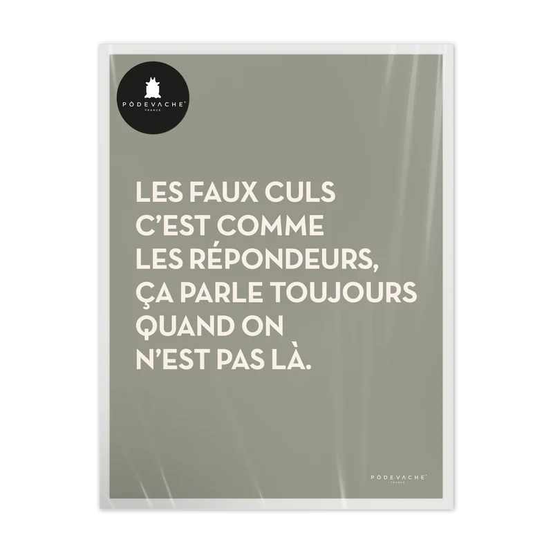 Affiche ou affiche encadrée Faux Culs