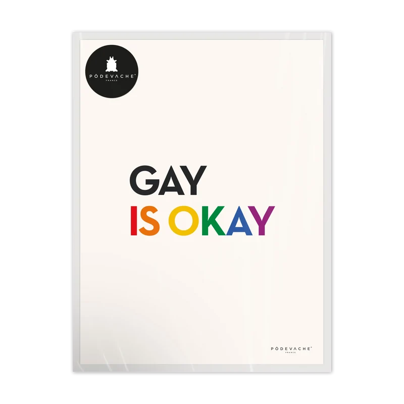 Affiche ou affiche encadrée Gay is Okay