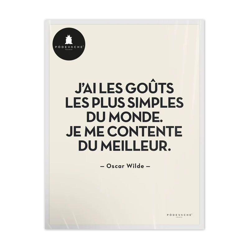 Affiche ou affiche encadrée Gouts Simples