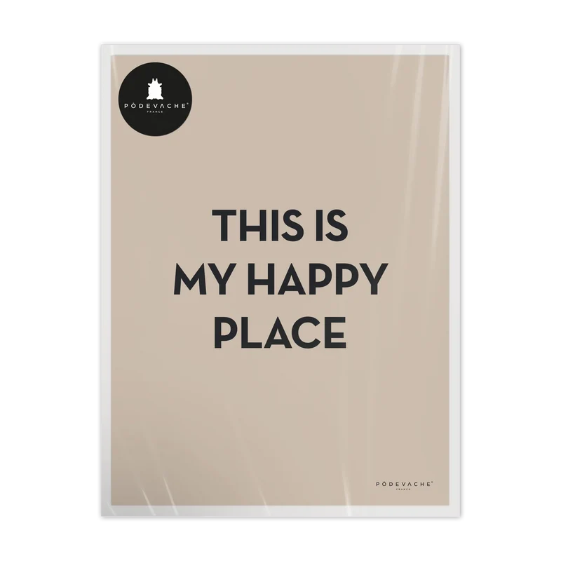 Affiche ou affiche encadrée Happy Place