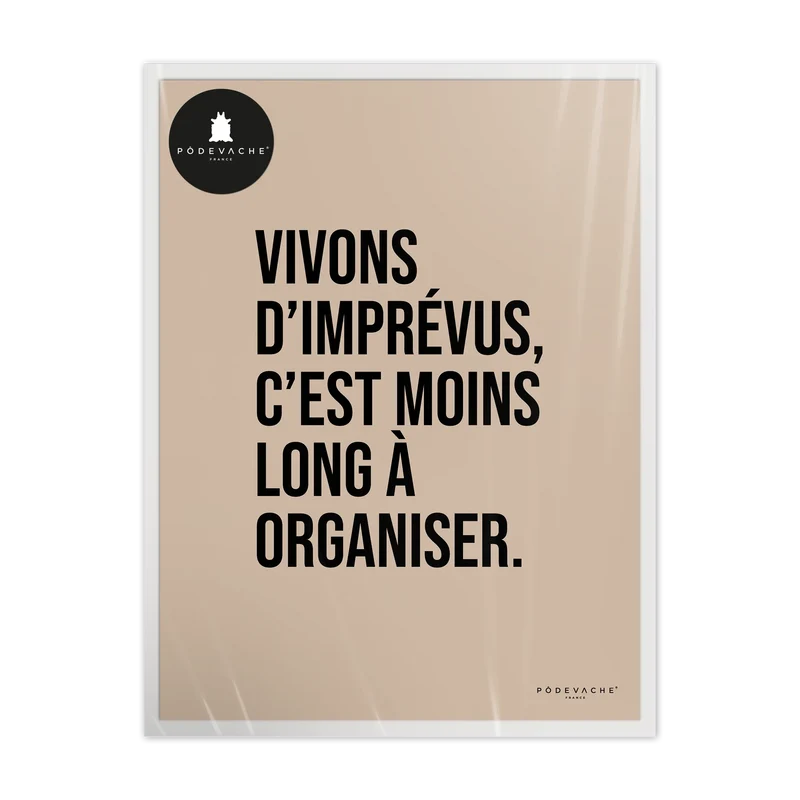 Affiche ou affiche encadrée Imprévus
