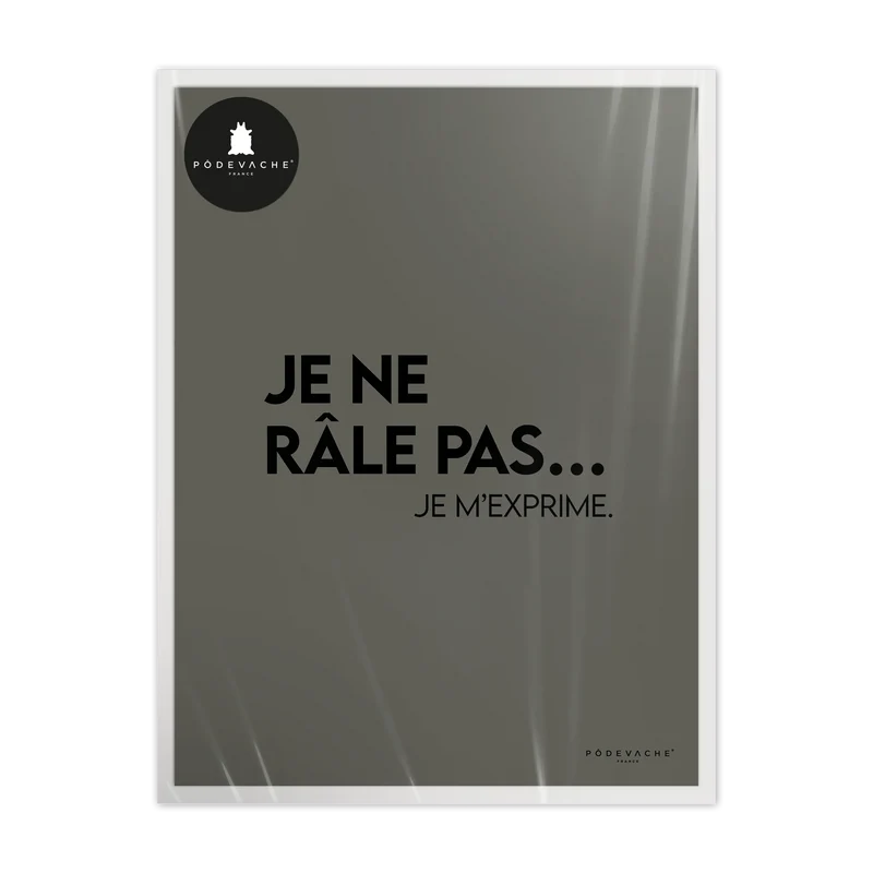 Affiche ou affiche encadrée Je ne Rale Pas