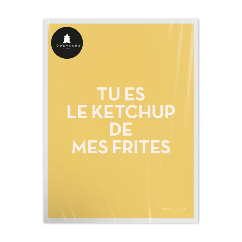 Affiche ou affiche encadrée Ketchup