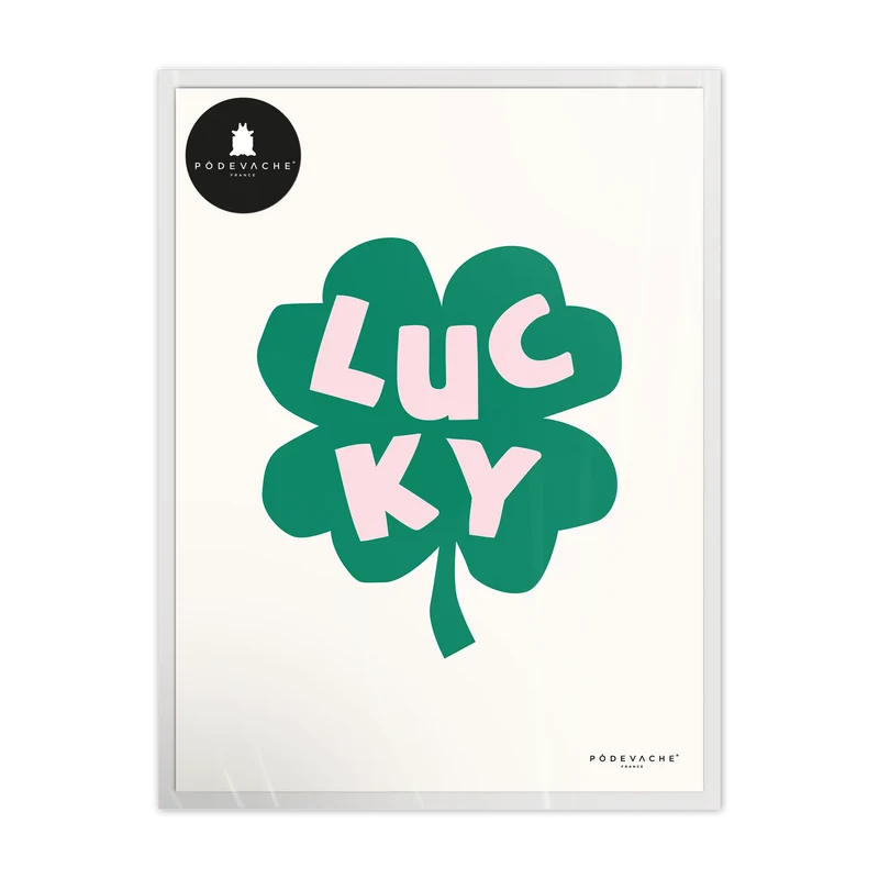 Affiche ou affiche encadrée Lucky