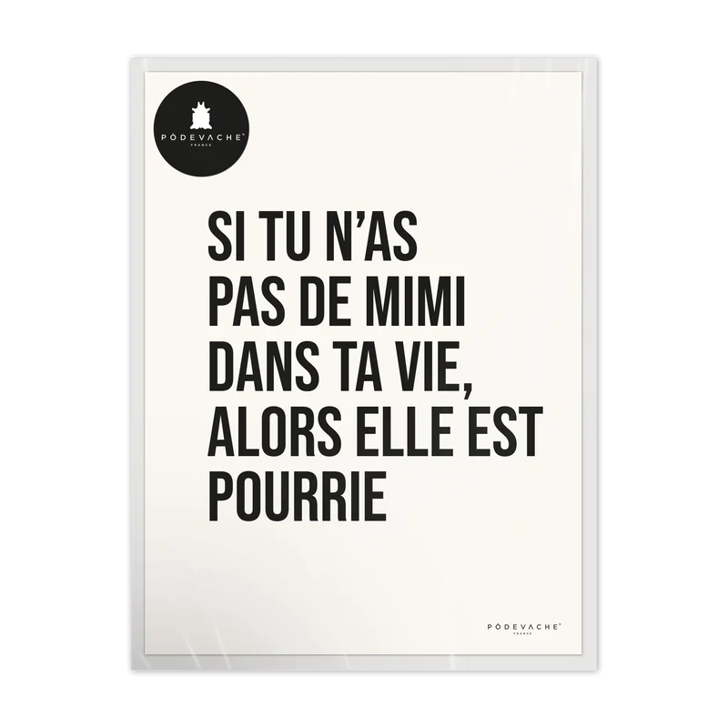 Affiche ou affiche encadrée Mimi