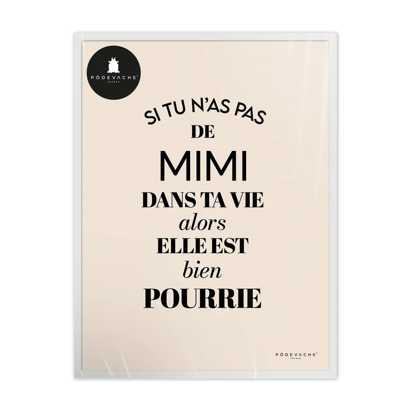 Affiche ou affiche encadrée Mimi Vie