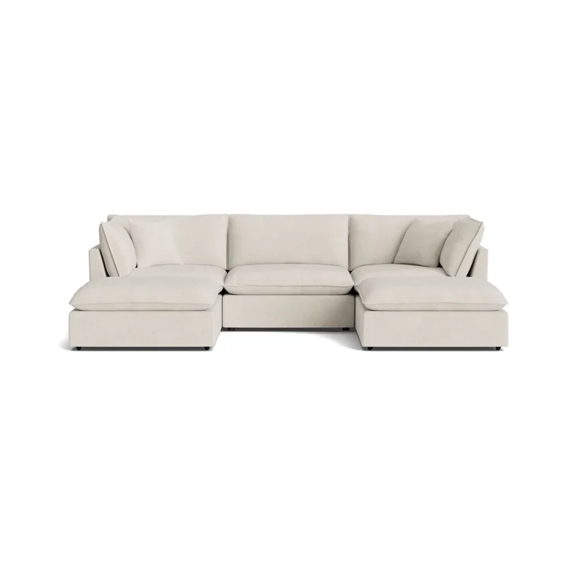 Chill Time 5-Piece Modular U-Shaped Sectional, Birch