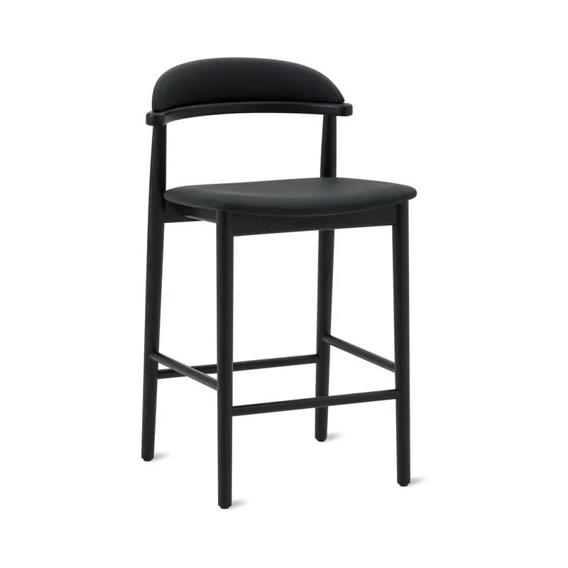 Count On Me Counter Stool, Black Oak, Black Seat