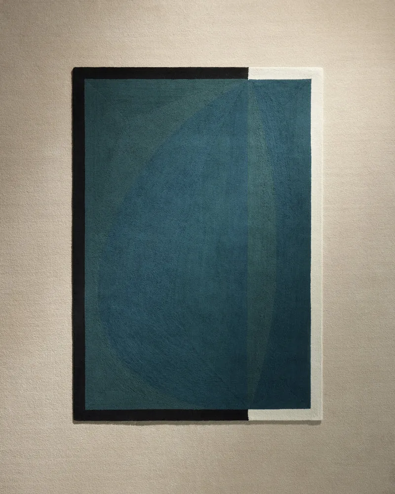 Abstract Rug - Sarah Blue