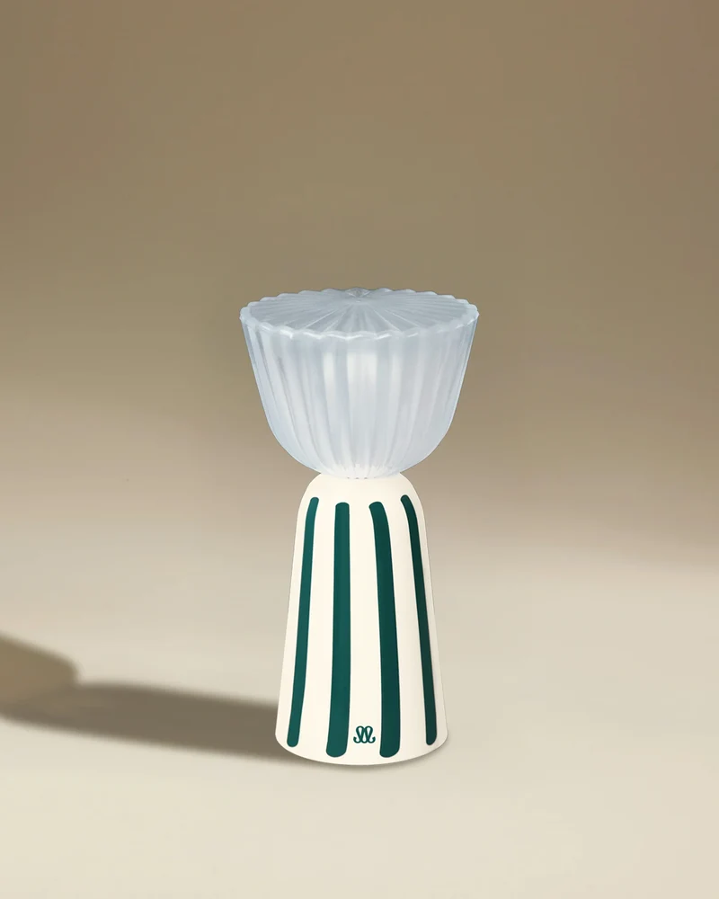 Swiing Lamp - White / Sarah blue
