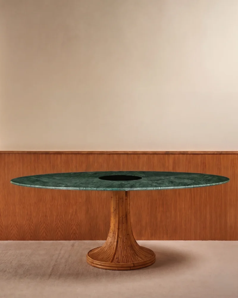 Table Riviera - Naturel / Marbre Vert