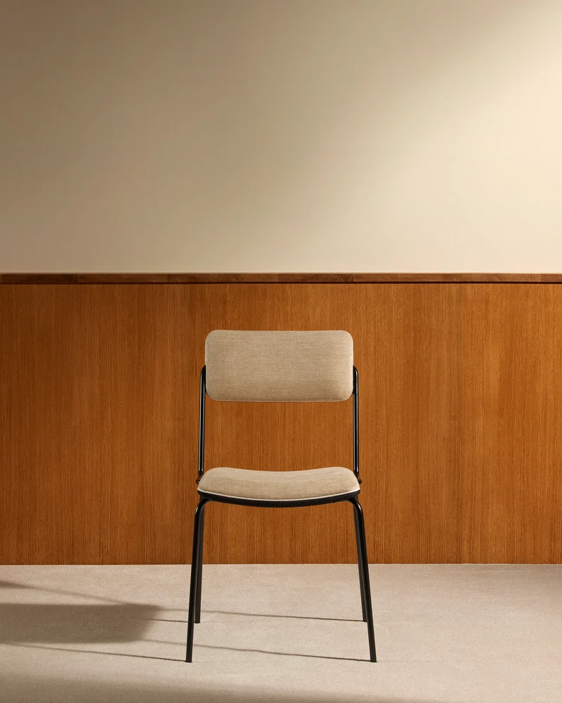 Double Game Chair - Black / Linen