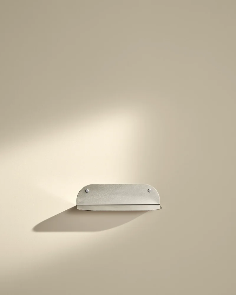 Tokyo wall shelf - Brushed stainless steel