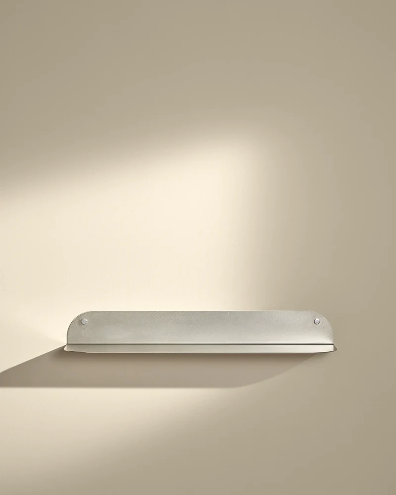 Tokyo wall shelf - Brushed stainless steel