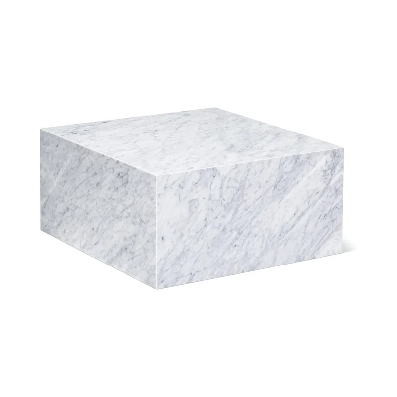 Align Coffee Table, Regular, Carrara Marble