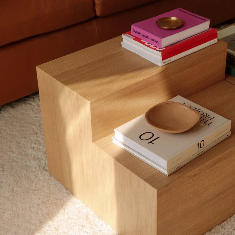 Align Coffee Table, Tiered, Oak