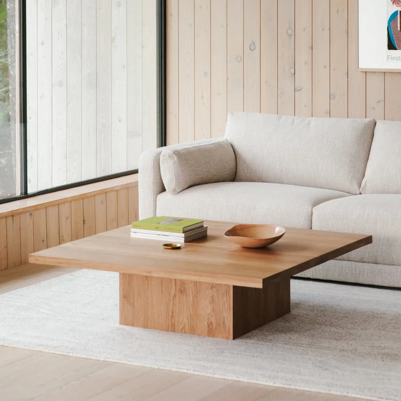 All We Need Coffee Table Square, Brushed Oak
