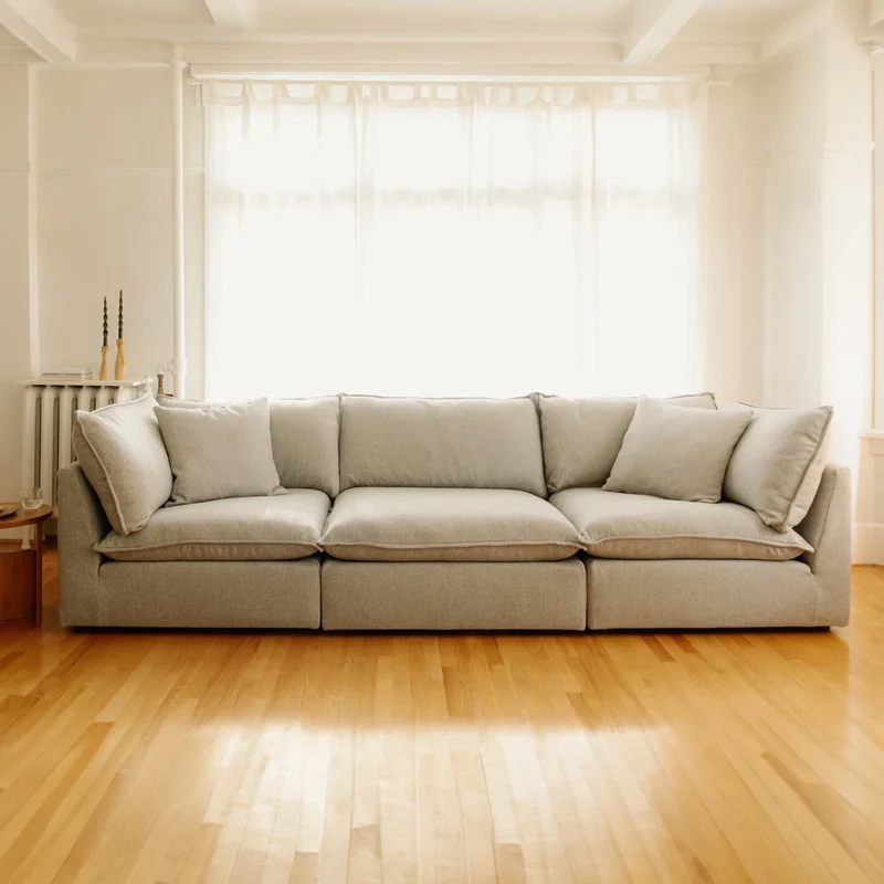 Chill Time 3-Piece Modular Sofa, Heather