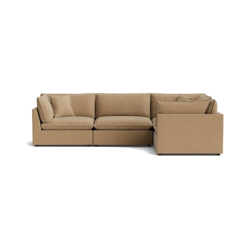 Chill Time 4-Piece Modular Sectional Closed, Hazelnut